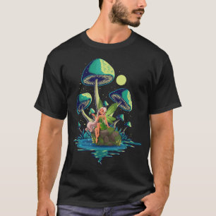 T-shirt Mushroom With A Cute Fairy Morel Mushroom Fungus M