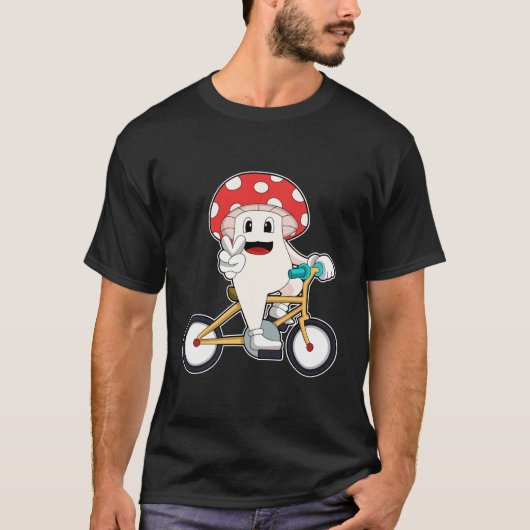 T-shirt Mushroom with Bicycle.PNG (Devant)