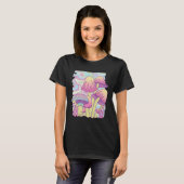 T-shirt Mushrooms trippy coloured (Devant entier)