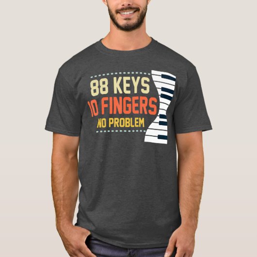 T-shirt Music 88 Keys (Devant)