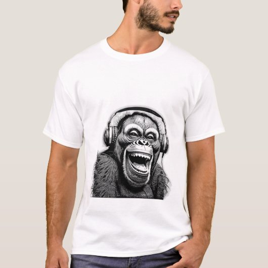 T-shirt Music Ape (Devant)