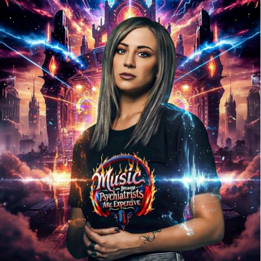 T-shirt Music Because Psychiatrists Are Expensive