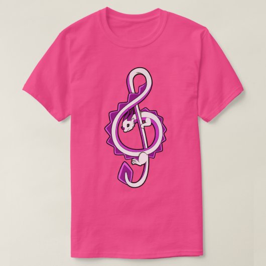 T-shirt Music Clef Dragon Piano Player1818 (Design devant)