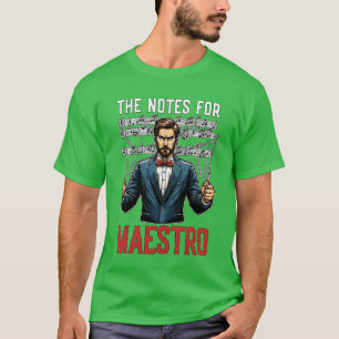 T-shirt Music Directorhe Notes pour Maestro Music Lover re