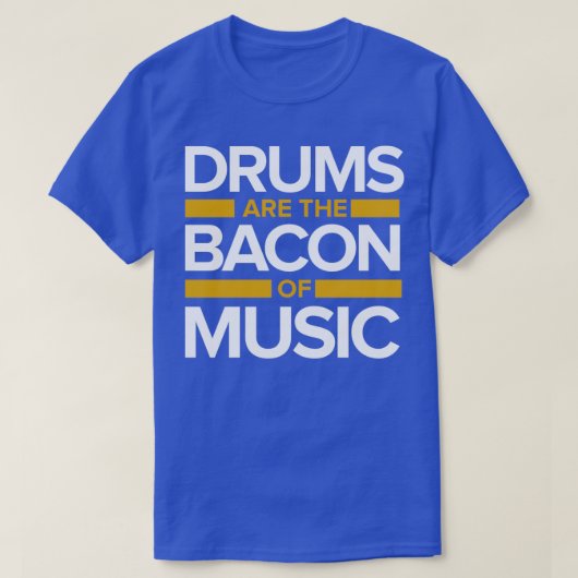 T-shirt Music drums Bacon (Design devant)