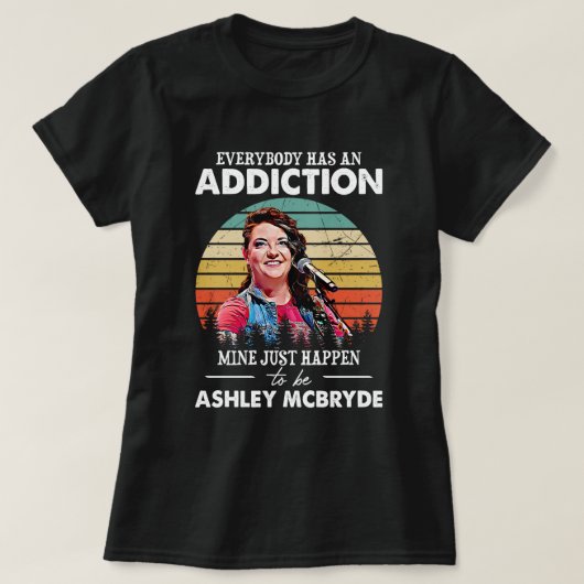 T-shirt Music Gift Mine Just Happens To Be Ashley McBryde (Design devant)