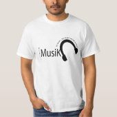 T-shirt Music is My Therapy  (Devant)
