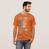 T-shirt Music is what feelings sound like friends (Devant entier)
