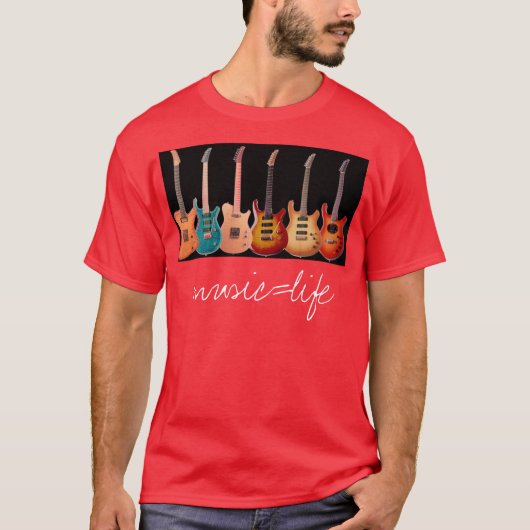 T-shirt music=life (Devant)
