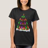 T-shirt Music Lover Musical Ukulele Guitar Christmas Tree (Devant)