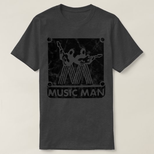 T-shirt Music Man Logo pour produits blancs (Design devant)