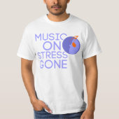 T-SHIRT MUSIC ON STRESS GONE (Devant)