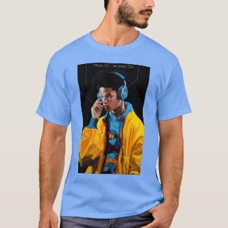 T-shirt Music On Worries Off gift