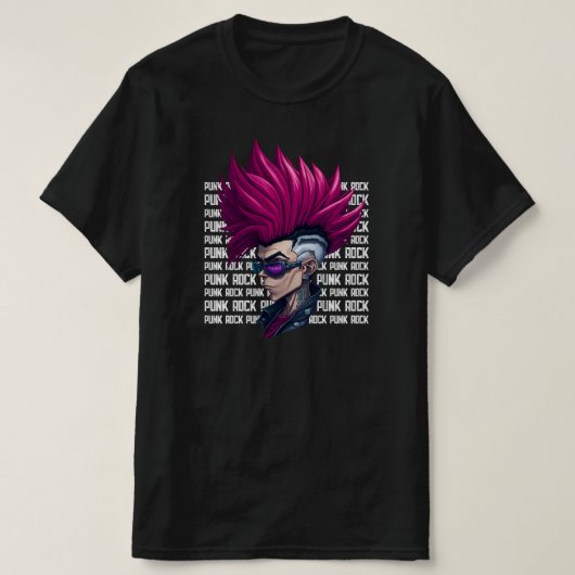 T-shirt Music Punk Rock Et Roll New Wave Rocker Band Gig (Design devant)
