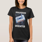 T-shirt Music Tape est rembobiné avec un crayon Solution o (Devant)