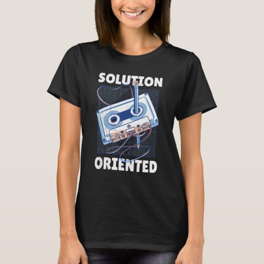 T-shirt Music Tape est rembobiné avec un crayon Solution o (Devant)