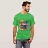 T-shirt Music tape retro old school 90s gift boy (Devant entier)