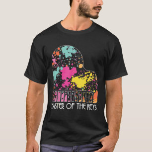 T-shirt Musical Acoustique Maître De La Touche Chaîne Pian