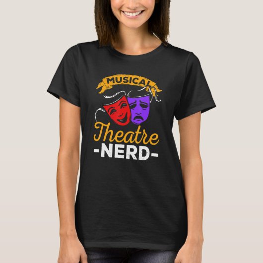 T-shirt Musical Theater Nerd Music Theater (Devant)