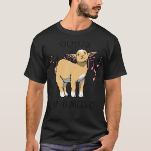 T-shirt Musicien amusant Chèvre ferme Musique animale