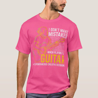 T-shirt Musicien Cadeau Musical Instrument Musique Guitare