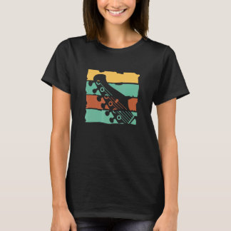 T-shirt Musicien de guitare rétro Bassiste Joueur de guita