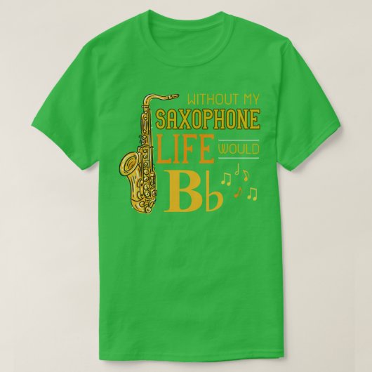 T-shirt Musicien de jazz Saxophone (Design devant)