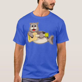 T-shirt Musicien de la musique de phoque Guitare