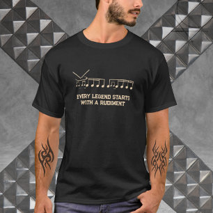 T-shirt musicien de tambour unique