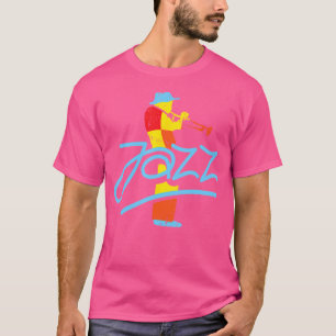 T-shirt Musicien de trompette de jazz coloré