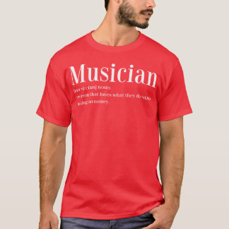 T-shirt Musicien Définition Musique Famille d'artistes
