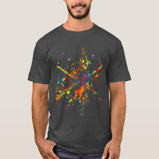 T-shirt Musicien d'instruments de musique Lover Rainbow vi