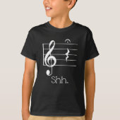 T-shirt Musicien drôle de repos chut quart et de Fermata (Devant)