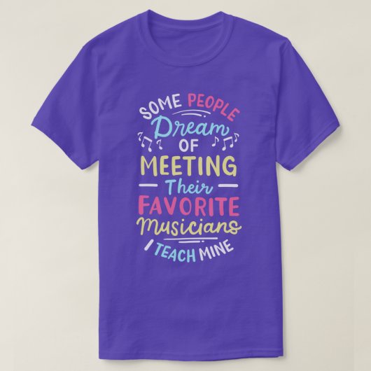 T-shirt Musicien enseignant de musique 1 (Design devant)