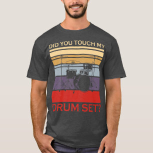 T-shirt Musicien Instrument Musique drumset amusant batteu