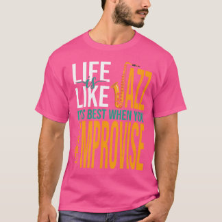T-shirt Musicien Jazz Saxophone Vêtements