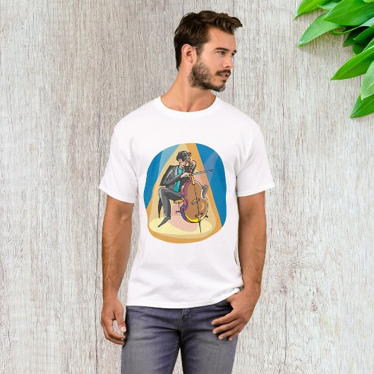 T-shirt Musicien Jouant Le Chello