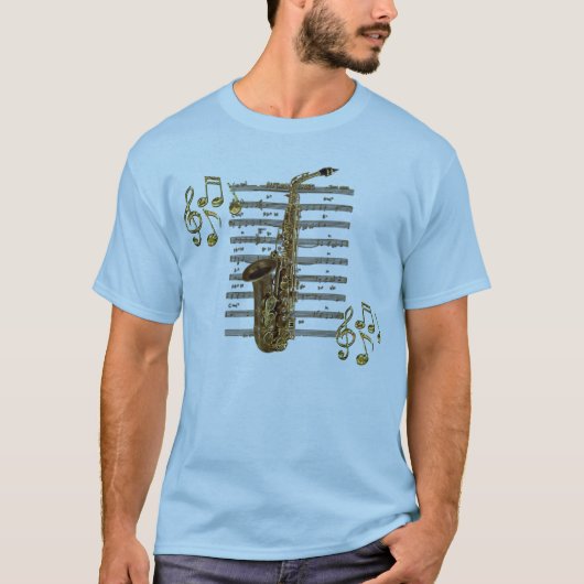 T-shirt musicien musicien SAXOPHONE (Devant)