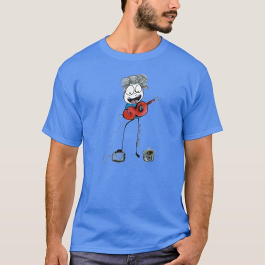T-shirt Musicien-Muso de Jouer de la musique-Rue (Devant)
