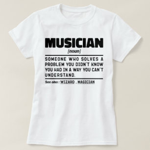 T-shirt Musicien Noun Instruments de musique Mèmes drôle