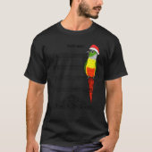 T-shirt Musicien Parrot I Silence Nuit I Jaune Vert Chee (Devant)