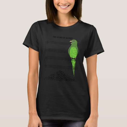 T-shirt Musicien Parrot I Sonne De Silence I Parrotum Vert (Devant)