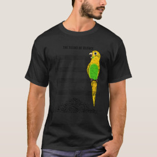 T-shirt Musicien Parrot I Sonne De Silence I Yellow Budgie