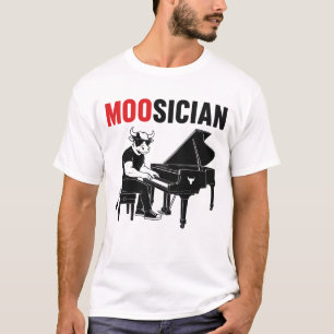 T-shirt Musicien Vache Pun Drôle Animal