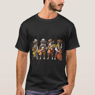 T-shirt Musiciens de jazz de chien Carlin