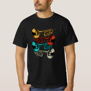T-shirt Musiciens de la Trumpet Retro Instrument Band