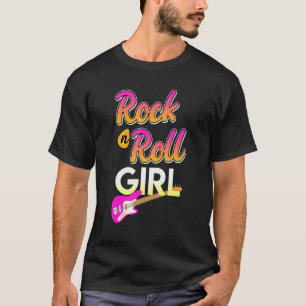 T-shirt Musiciens Rock And Roll Fille Femmes Disant Musik