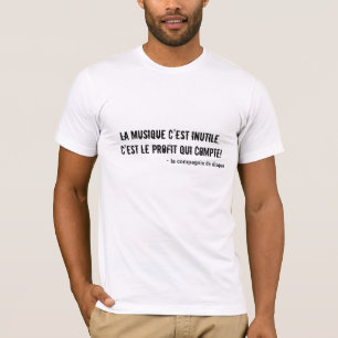 T-shirt Musique = $