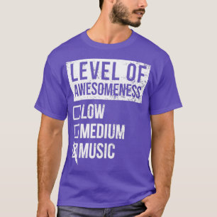 T-shirt Musique Amusant Niveau Art Musique