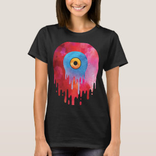 T-shirt Musique ancienne Graphisme DJ Melting Vinyl Record